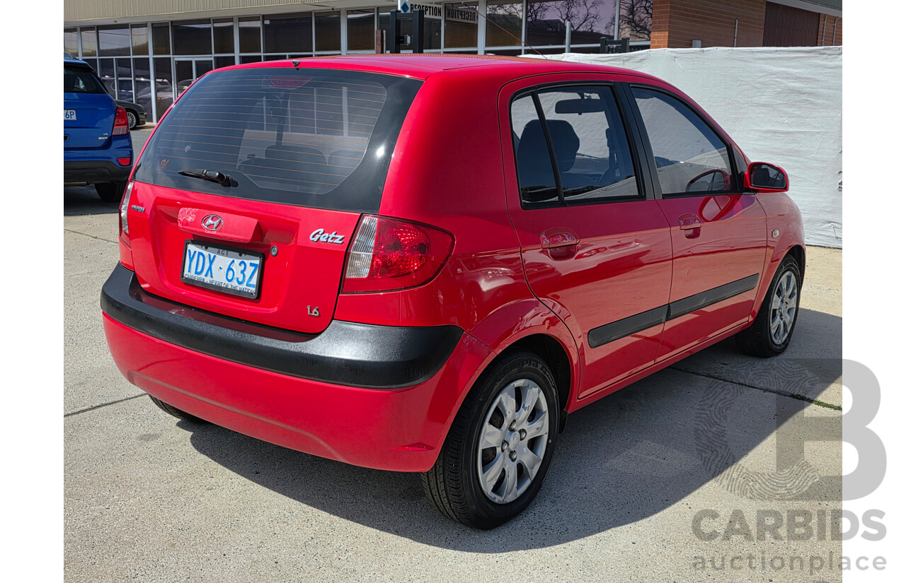4/2006 Hyundai Getz 1.6 TB UPGRADE 5d Hatchback Red 1.6L