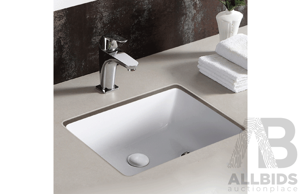 Gallaria XL471 SUNNIE White Under Counter Ceramic Basin - ORP $221