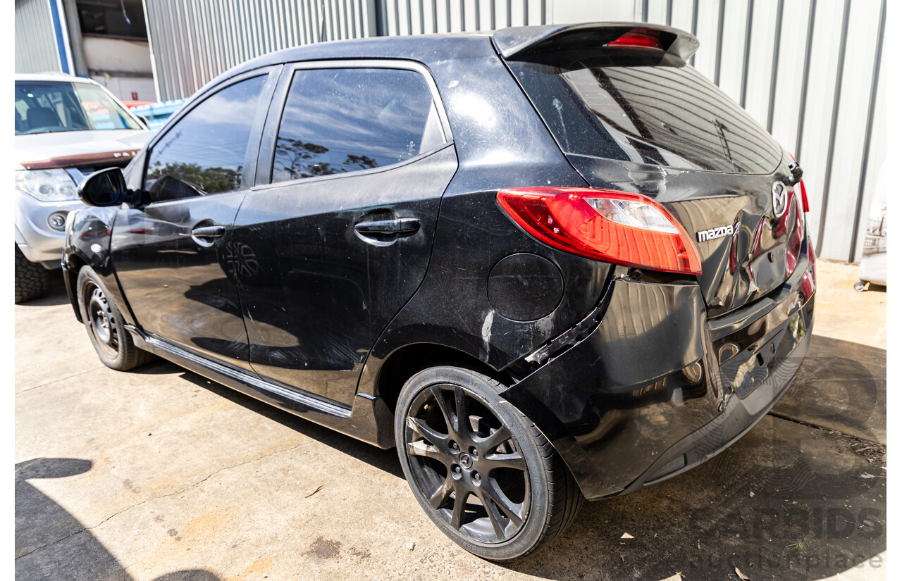 3/2008 Mazda Mazda2 Genki DE 5d Hatchback Brilliant Black 1.5L