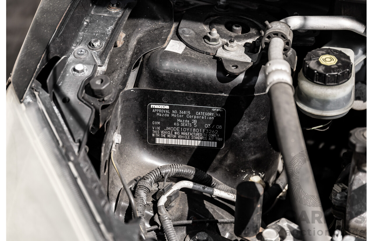 3/2008 Mazda Mazda2 Genki DE 5d Hatchback Brilliant Black 1.5L