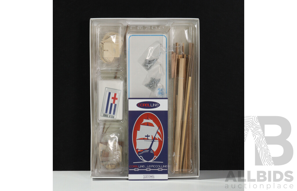 Wonderful Corel Scotland Ketch Del Baltico - Made in Italy - Reproduction Ship Model, Unopened in Original Box