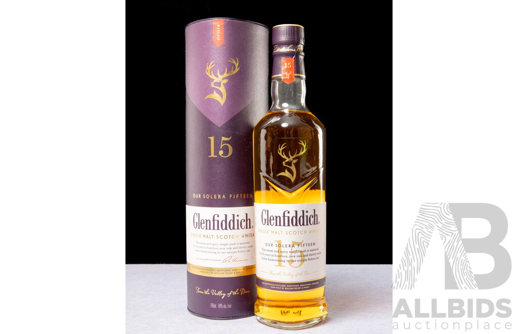 Glenfiddich Single Malt Scotch Whiskey in Presentation Tube