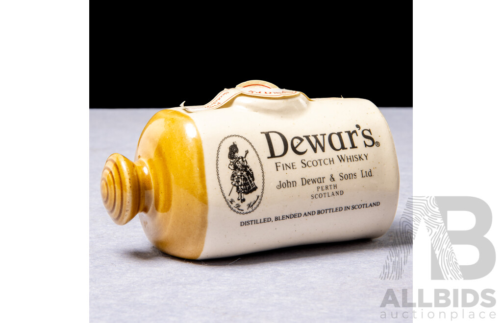 Dewar's Fine Scotch Whisky in Small Salt Glazed Flagon
