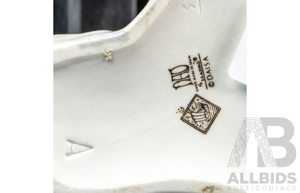 Collection of Five Ceramic Figures by Lladro, NAO by Lladro and Princess House