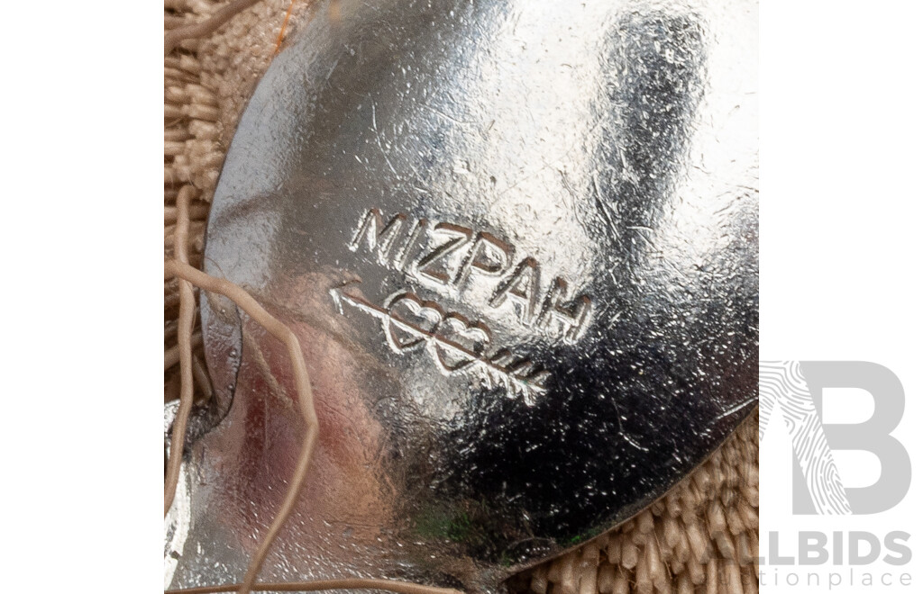 Silver Plated Base Metal Scottish Stag Plume Brooch