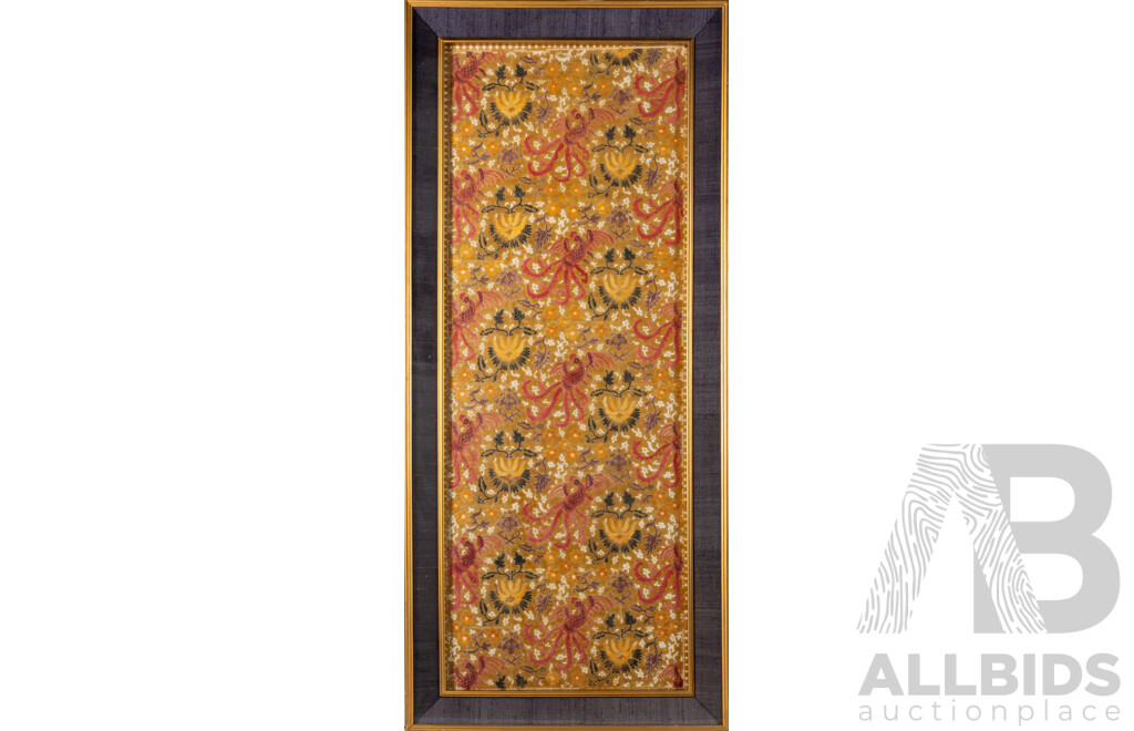 Artist Unknown, (Indonesian School), Handmade Original Vintage Batik Pigment Panel with Beeswax on Cloth, 110 x 49 cm (frame)