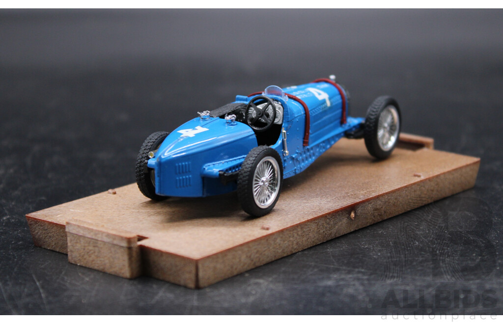 Brumm Diecast Model Car Bugatti Type 59 1933 Blue