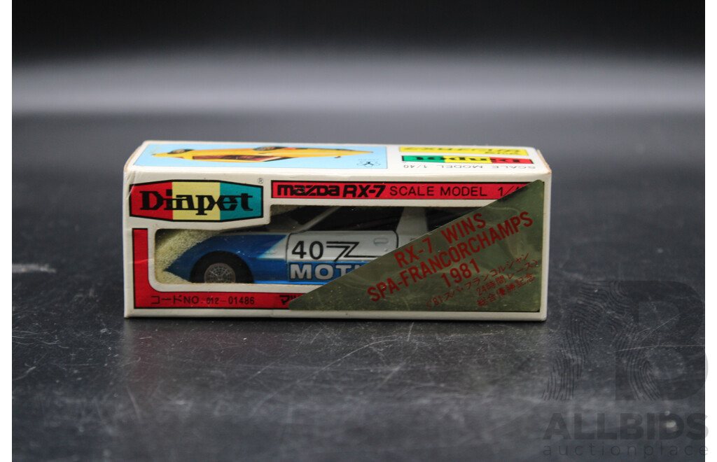DIAPET Mazda Savanna RX-7 WINS SPA-FRANCORCHAMPS 1981 Model Car