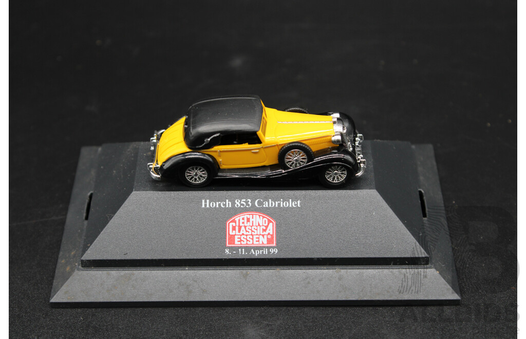 BUSCH Techno ClassicA Essen Horch 853 Cabriolet 1:87 Diecast Car