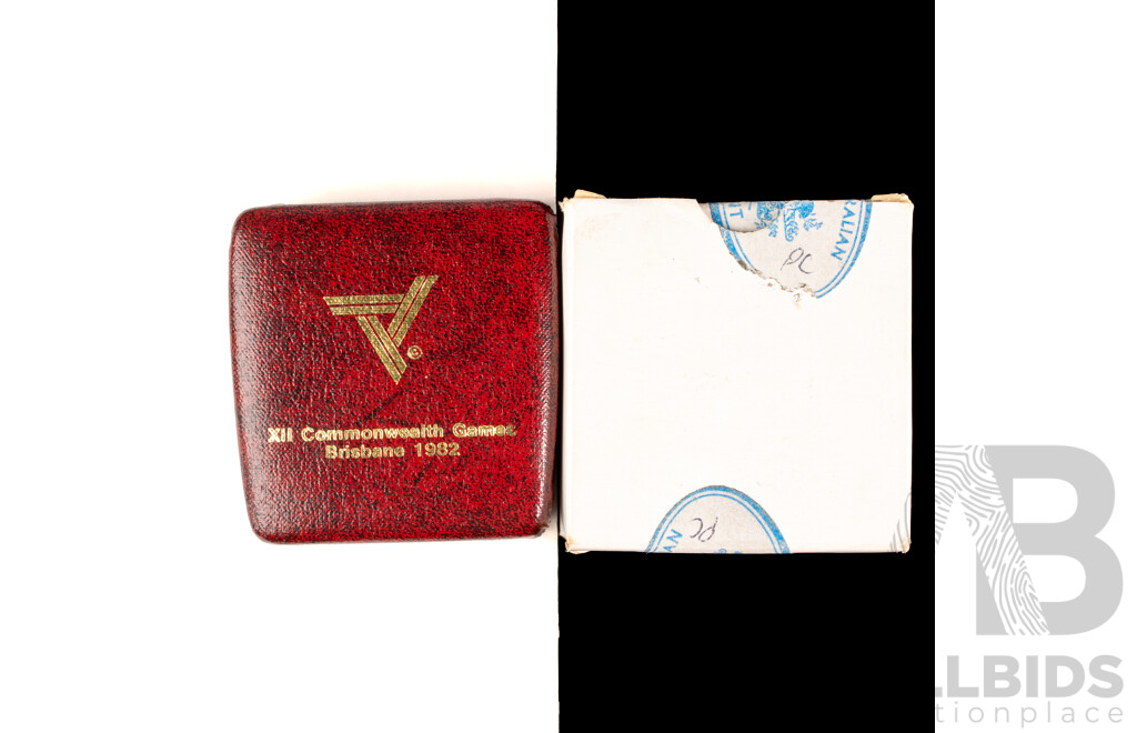 Australian 1982 $10 Sterling Silver PROOF Coin. Brisbane Commonwealth Games.