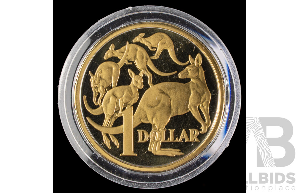 Australian 1984 $1 PROOF Coin, First Issue.