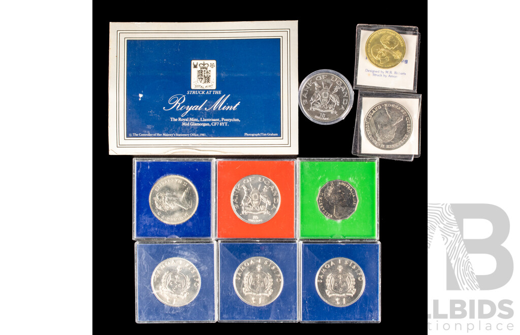 Australian 1981 Ten Different UK Crowns Royal Wedding.