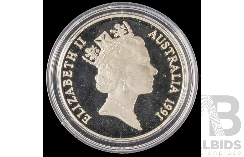 Australian 1991 $10 Silver PROOF Coin, State Series Tasmania.