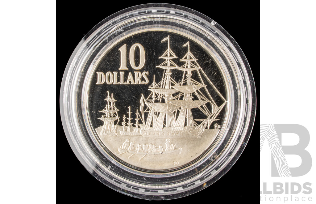 Australian 1988 $10 Silver PROOF Coin, Australia Bi Centennial.