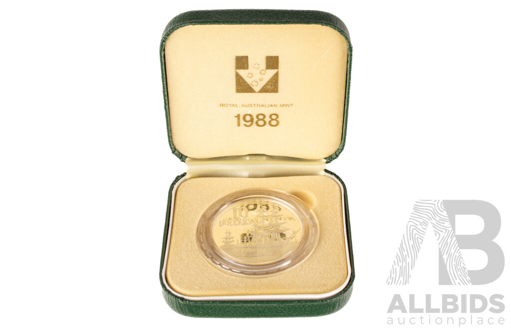 Australian 1988 $10 Silver PROOF Coin, Australia Bi Centennial.