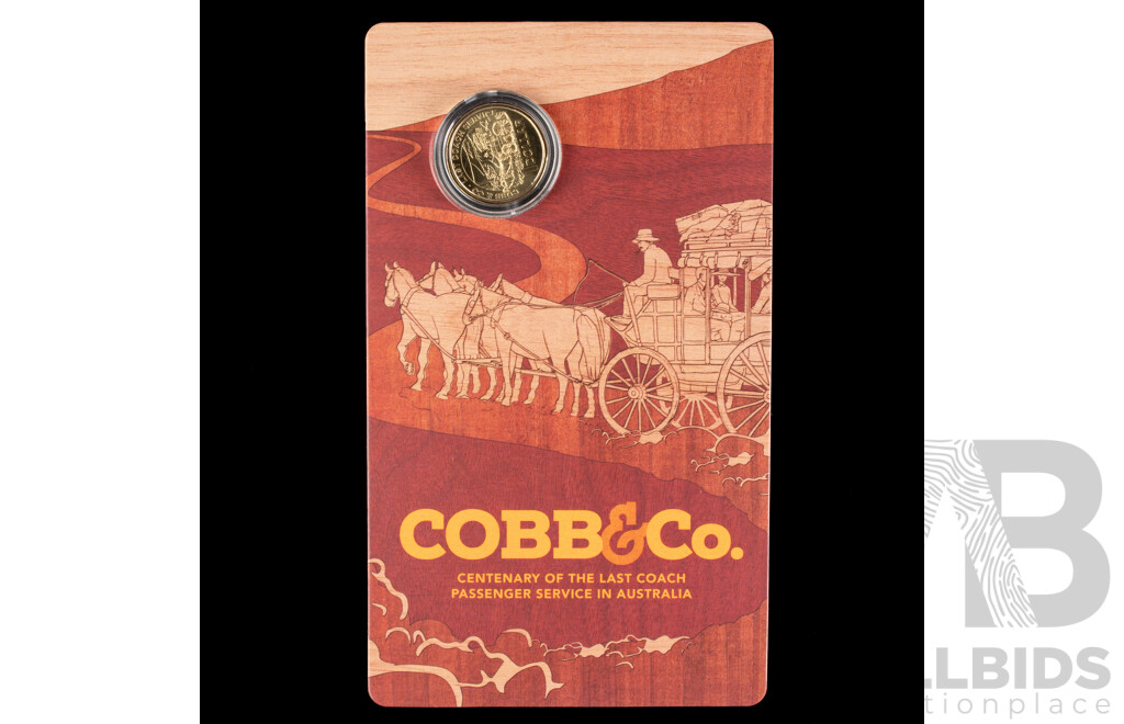Australian 2024 $1 Uncirculated Coin. Cobb and Co.
