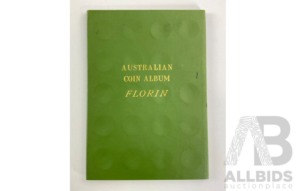 Australian Silver Florin Coin Album 1910-1954 (Empty)