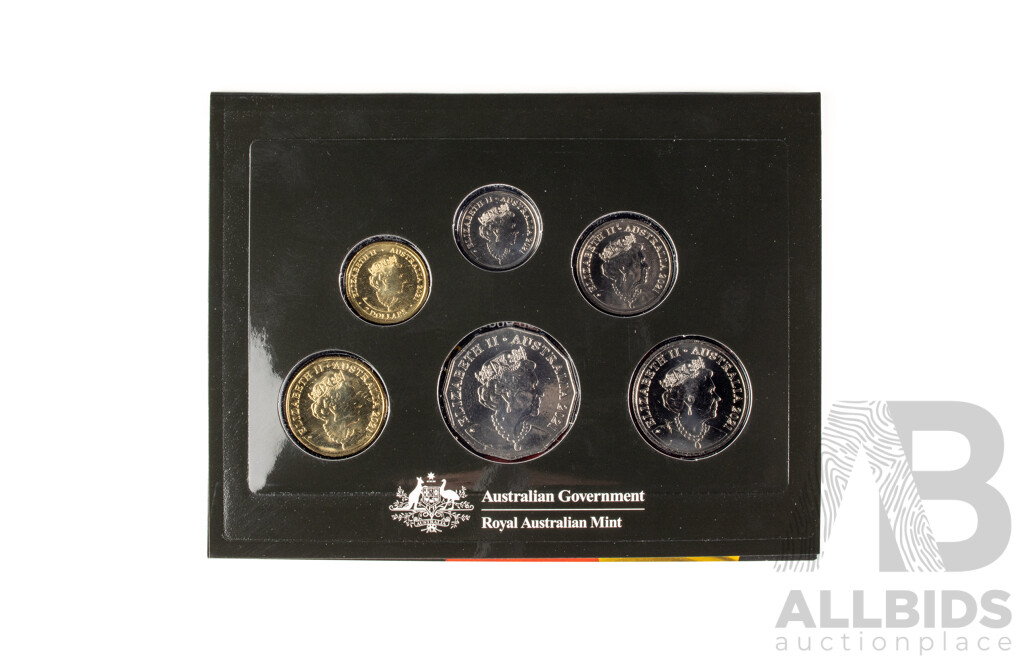 Australian 2021 Six Coin Set. 50th Anniversary Aboriginal Flag.