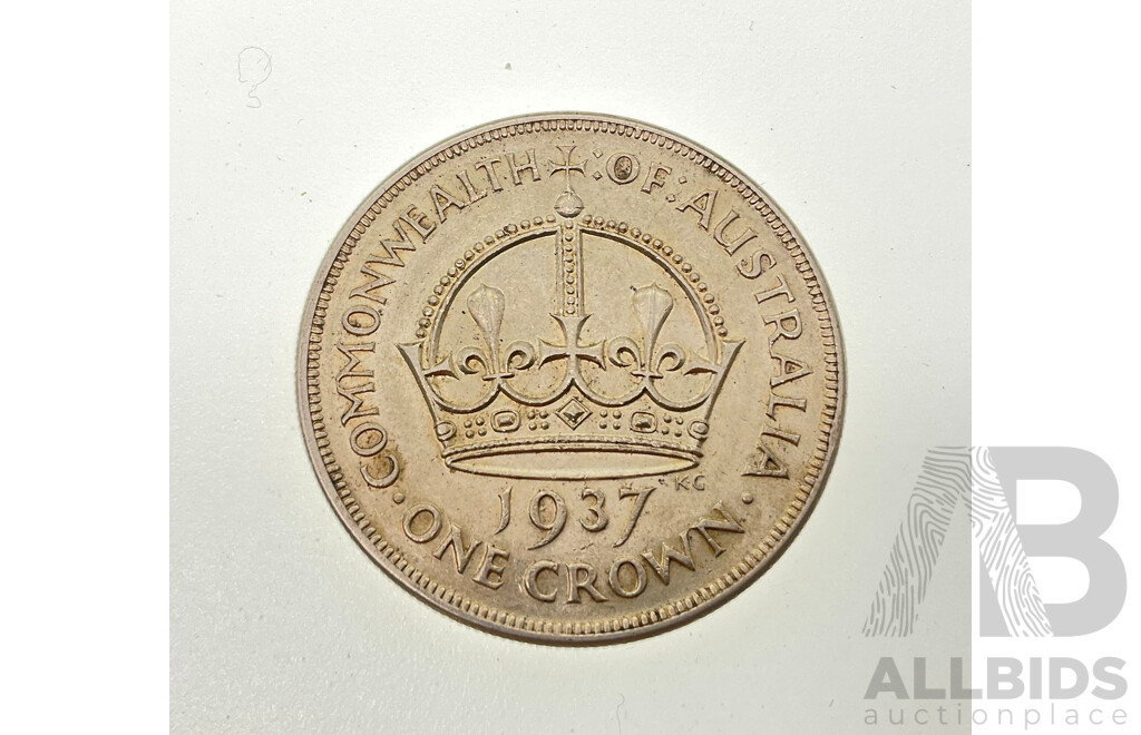 Australian 1937 Silver Crown