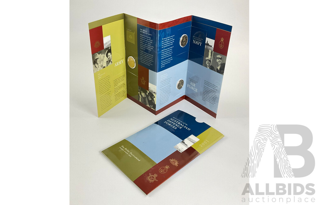 Australian 2001 Australian Defence Forces 3 Coin Set