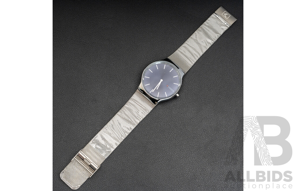 Men's Curren Stainless Steel Dress Watch