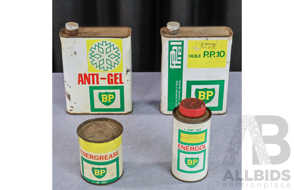 Collection of Four Various BP Tins
