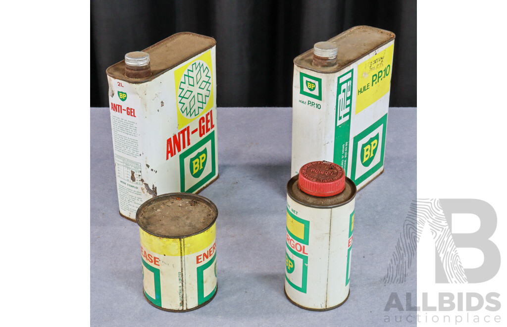 Collection of Four Various BP Tins