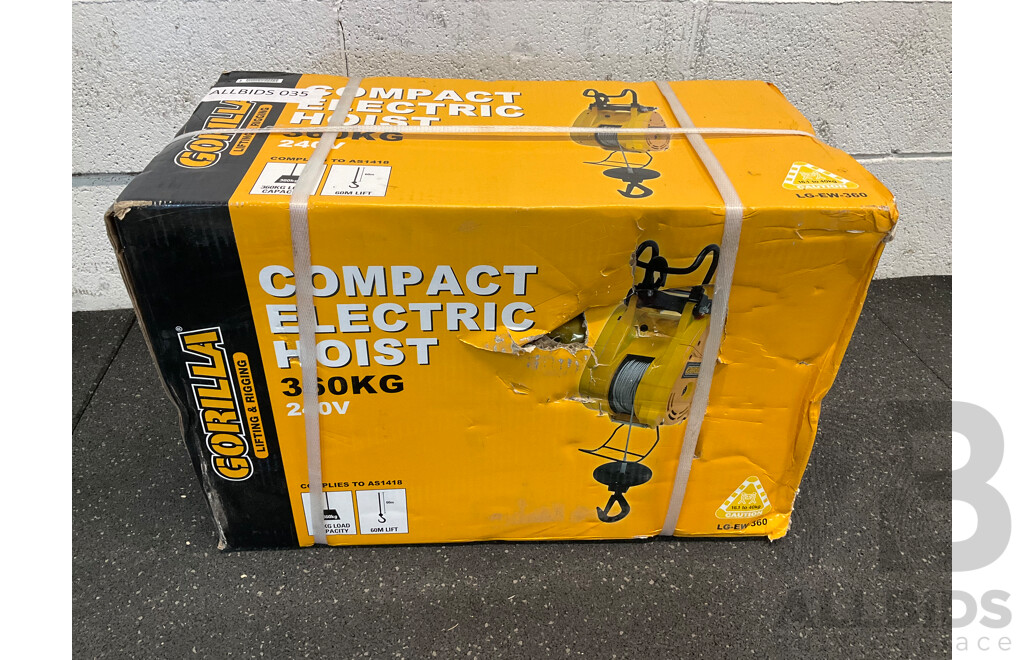 GORILLA 360kg Compact Electric Hoist