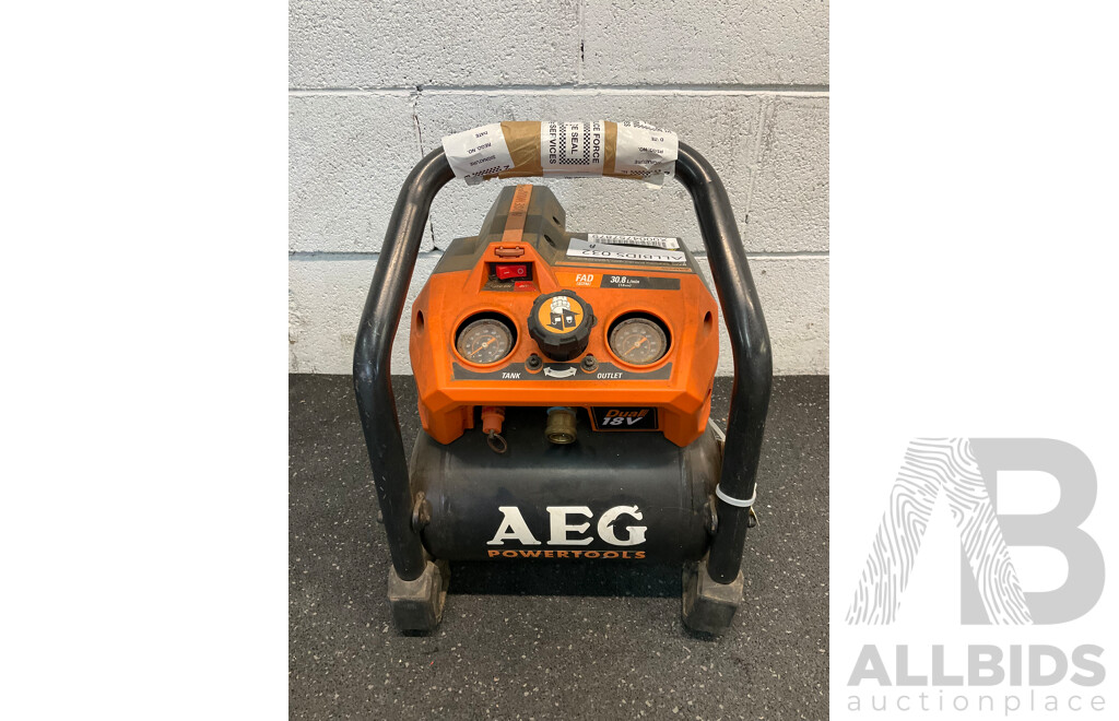 AEG Dual 18V Reciprocating Compressor (BAC218E) - Skin Only