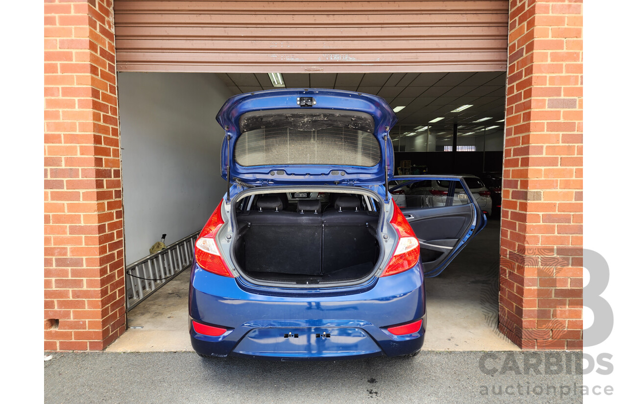 3/2017 Hyundai Accent Active RB4 MY17 5d Hatchback Blue 1.4L