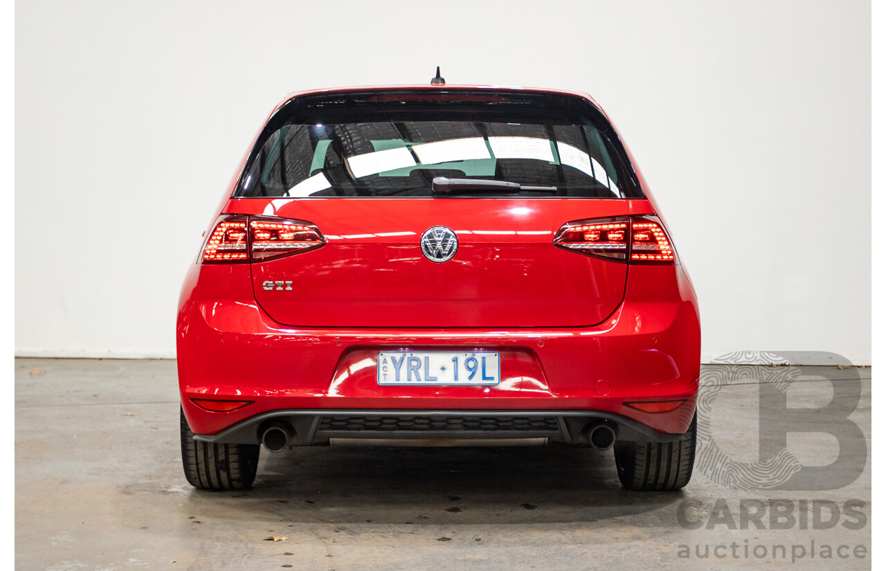 03/2014 Volkswagen Golf GTi Performance AU MY14 5d Hatchback Tornado Red Turbo 2.0L