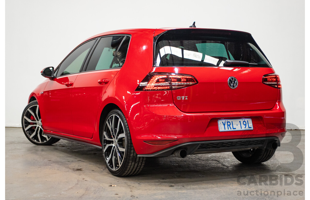03/2014 Volkswagen Golf GTi Performance AU MY14 5d Hatchback Tornado Red Turbo 2.0L