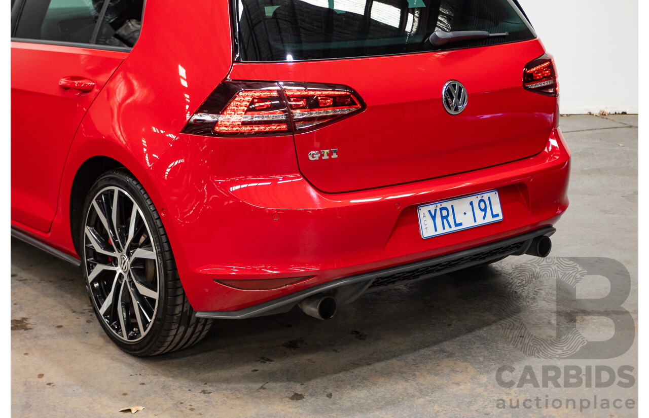03/2014 Volkswagen Golf GTi Performance AU MY14 5d Hatchback Tornado Red Turbo 2.0L