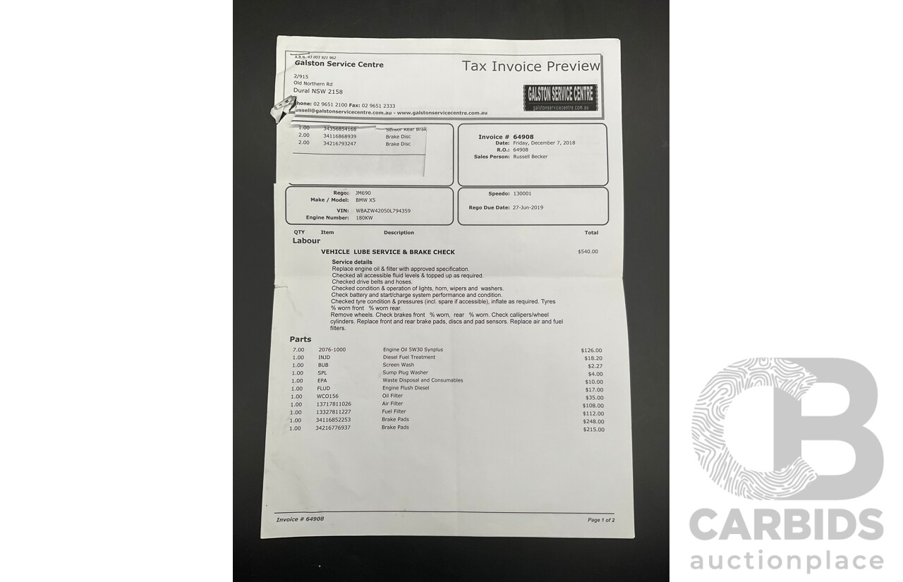 4/2012 BMW X5 xDrive30d E70 MY12 Upgrade 4d Wagon Space Grey Metallic Turbo Diesel 3.0L