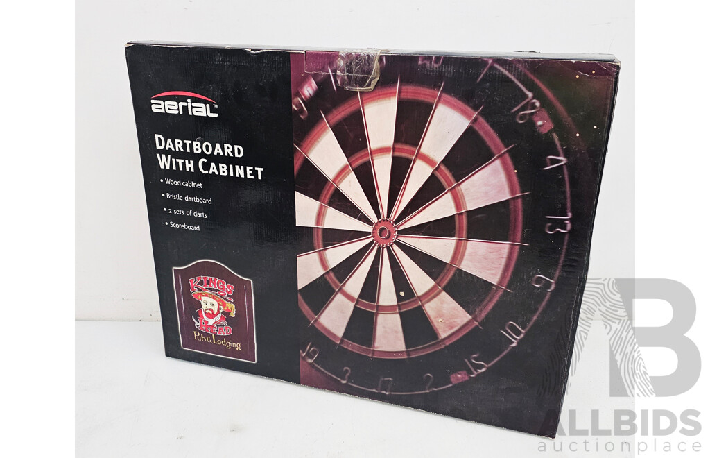 Aerial Dartboard with Cabinet