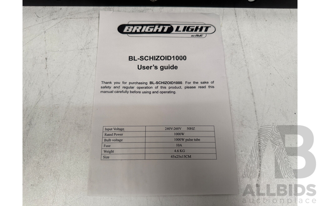 AVE BL-Schizoid 1000 - 240V/1000W - Strobe Light
