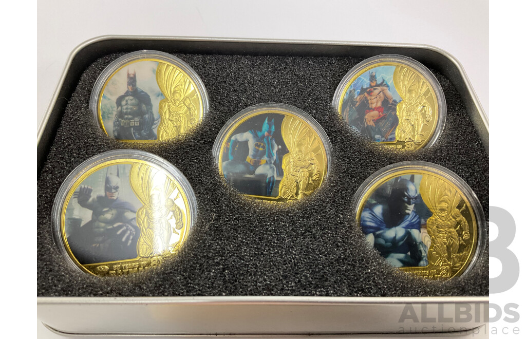 Batman Gold Plated Five Coin Set