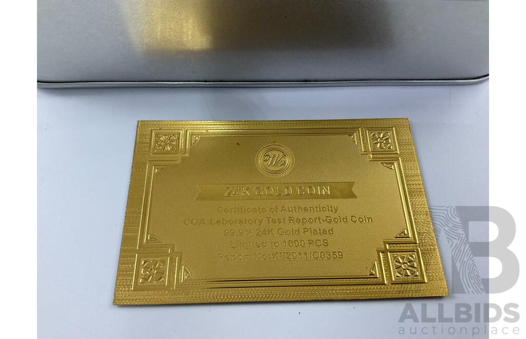 Batman Gold Plated Five Coin Set