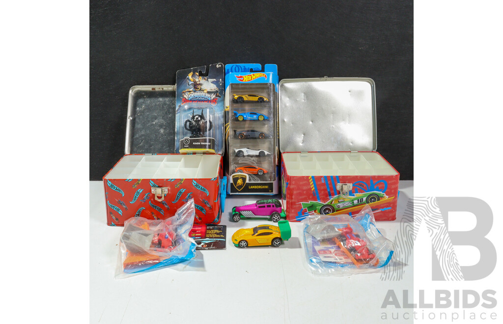Hot Wheels Lamborghini Five Pack, Happy Meal Hot Wheels with Two Storage Tins