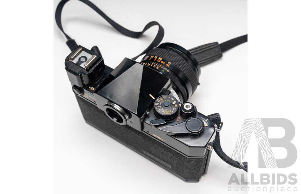 Canon F-1 Camera Kit with Multiple Lenses, Flash, Light Meter and Accessories