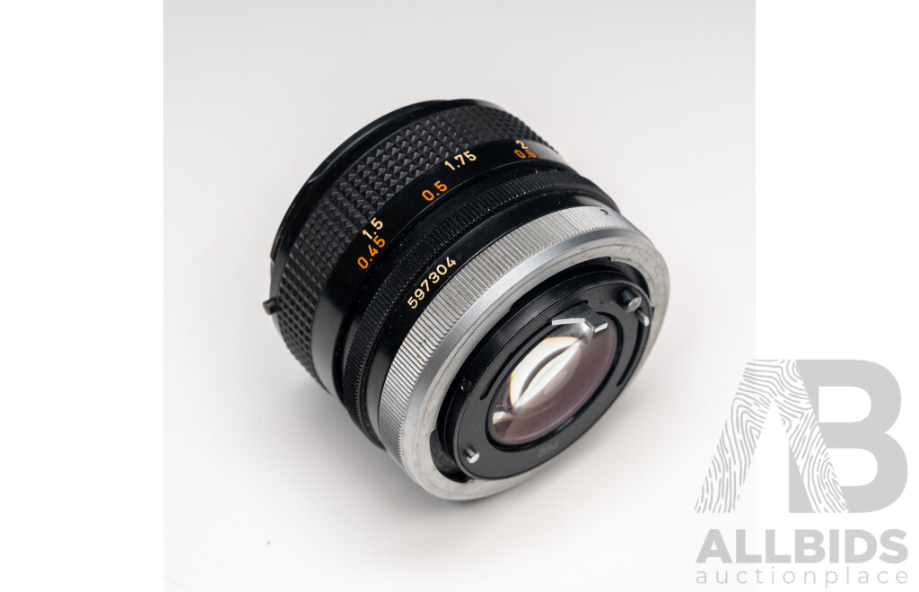 Canon F-1 Camera Kit with Multiple Lenses, Flash, Light Meter and Accessories