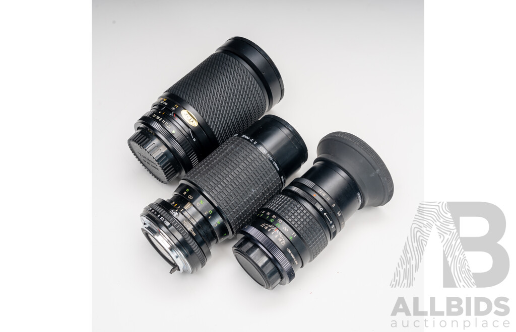 Canon F-1 Camera Kit with Multiple Lenses, Flash, Light Meter and Accessories