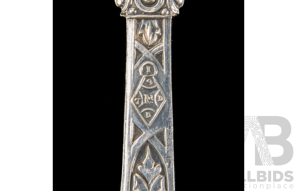 Four Sets of Two Silver Plate Berry Spoons