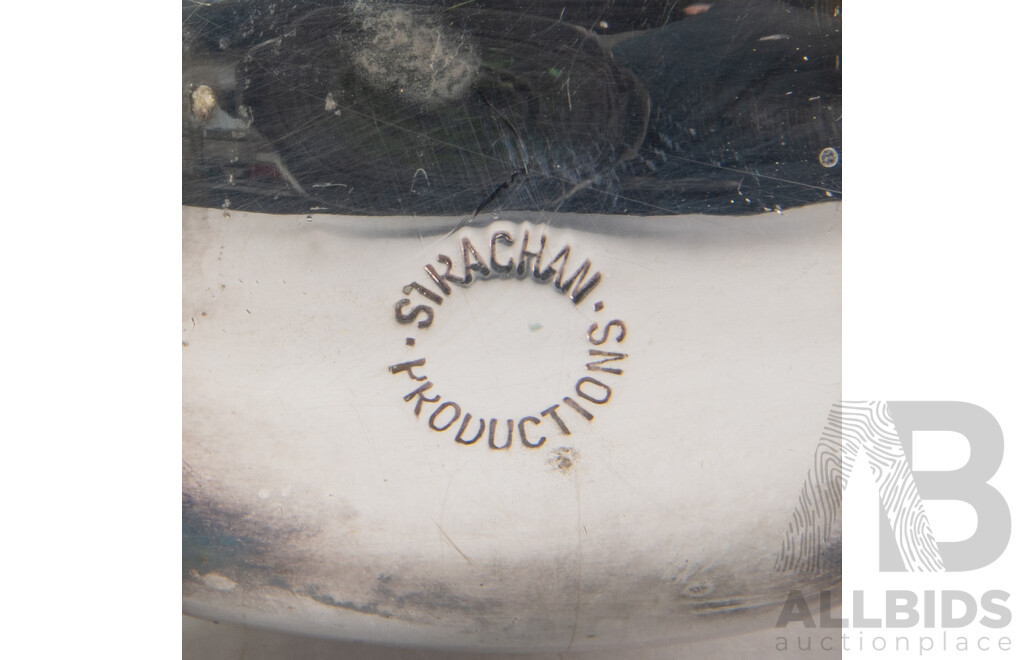 Collection Silver Plate Pieces Including 37 Strachan Coasters in Four Sizes, Teapots, Vases and More