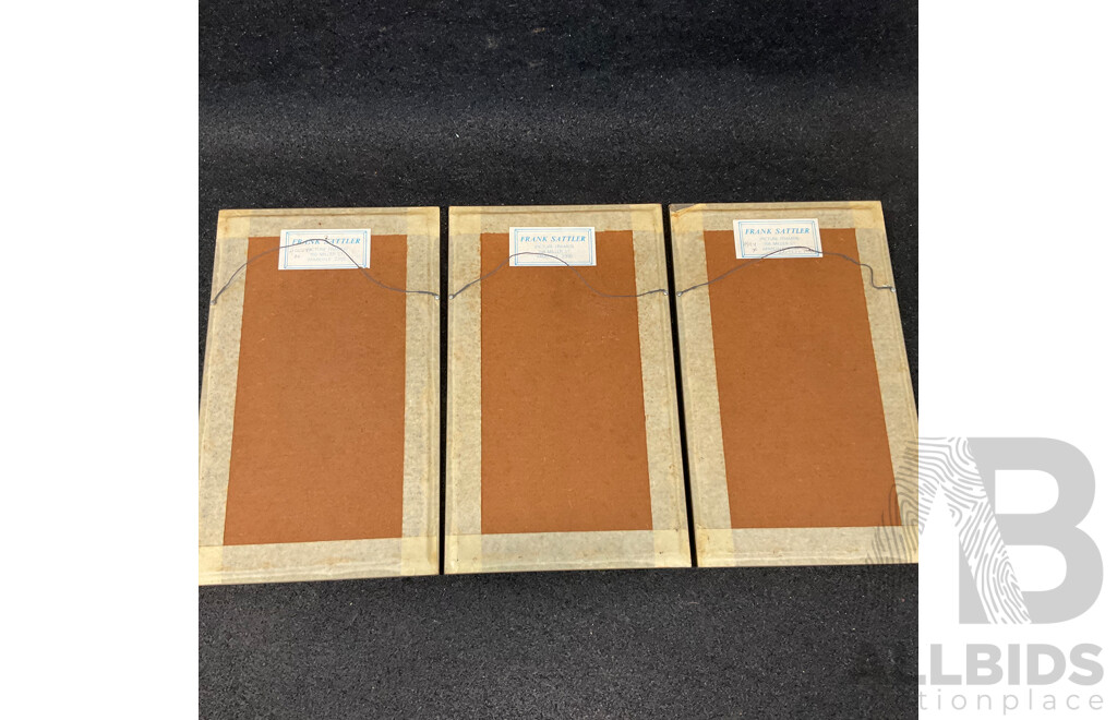 C.L.Britzke Neil (1976) Framed Botanical Flower Print, 42 X 25 Cm (frame) - Set of 3