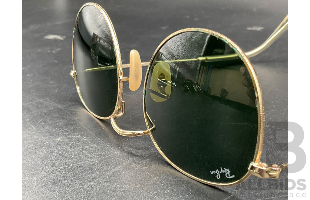 Ray-Ban Round Metal Sunglasses (RB3447) and RaBan Clubmaster Classic Sunglasses (RB3016) - Lot of 2