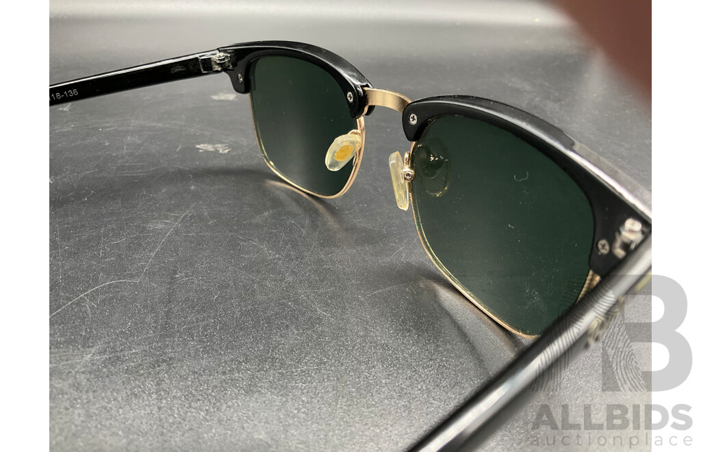 Ray-Ban Round Metal Sunglasses (RB3447) and RaBan Clubmaster Classic Sunglasses (RB3016) - Lot of 2