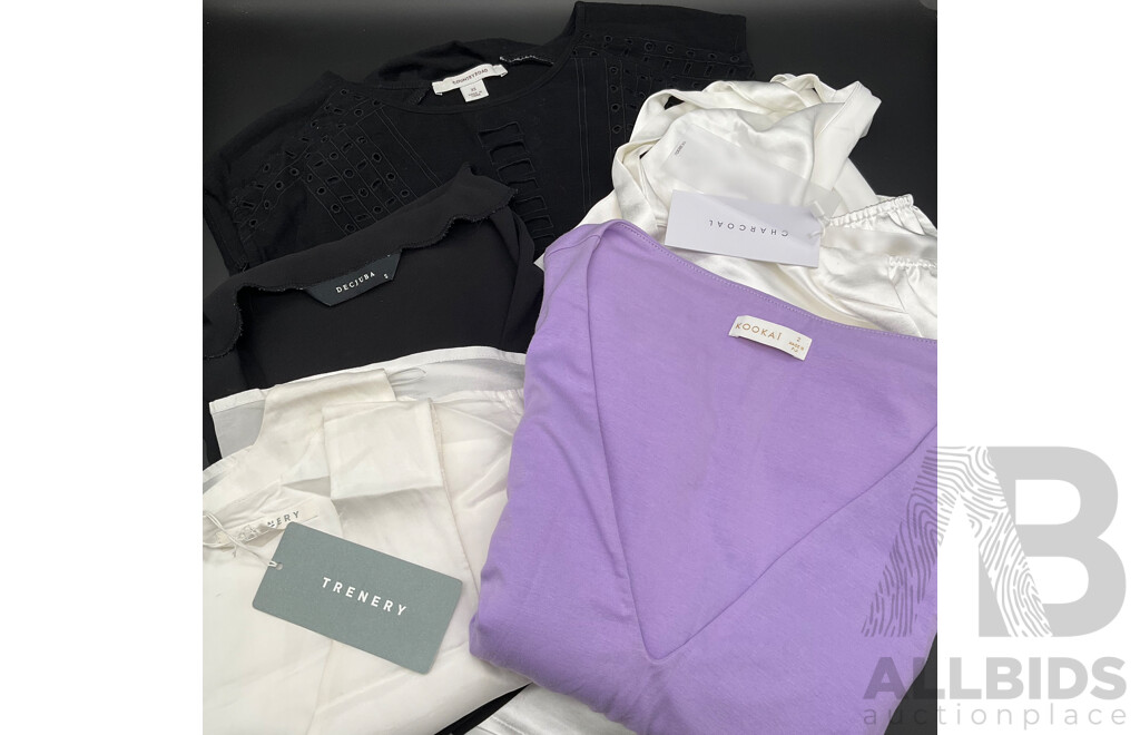 Assorted Women's Clotihing, Including Brands DECJUBA, KOOKAI, CHARCOAL, TRENERY and COUNTRY ROAD - Lot of 5