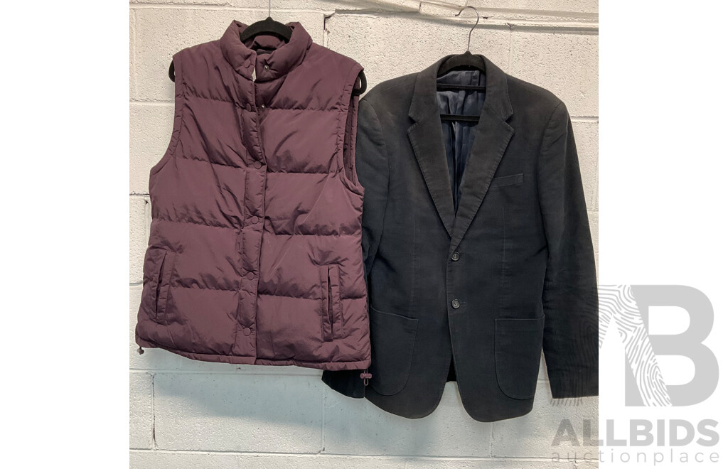 COUNTRY ROAD Relaxed Puffer Vest and Blazer - Lot of 2