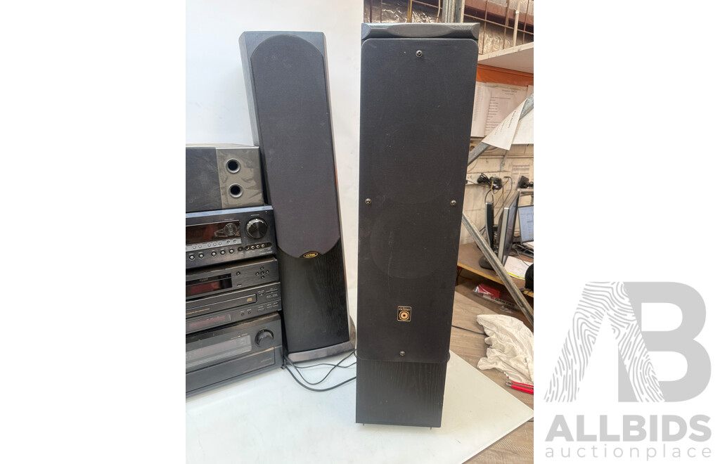 Home Stereo System - Onkyo TX-SR603 AV Receiver + Oppo Blu Ray Player + Denon 5 Disc Cd Player + Denon AVR-5800 + 4x Richter Tall Speakers